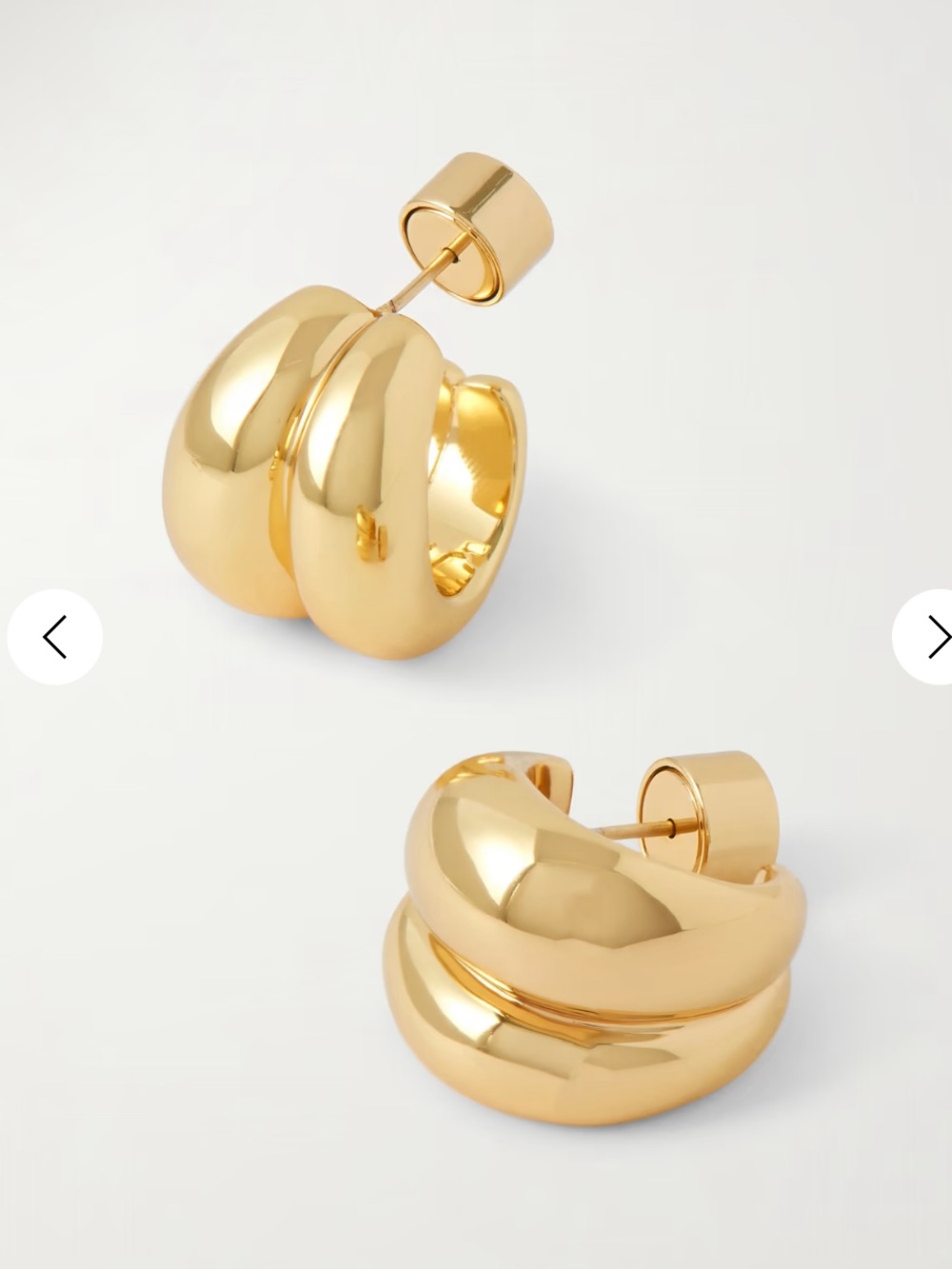 Jennifer Fisher Chavez Micro Huggie gold-plated hoop earrings